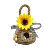 Honeybee Hemp Rope Weaving Technique Sunflower Honeycomb Outdoor Small Honeycomb Decoration Farmhouse Layout Tray Ornaments New