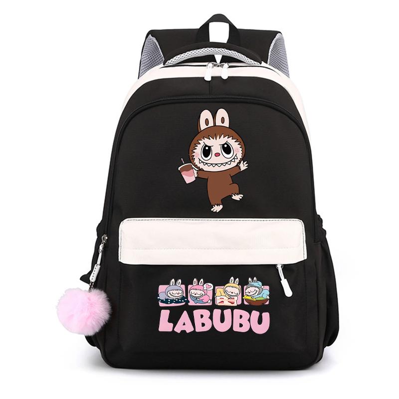 Cute Cartoon Printed Backpack Student Kid Schoolbag Women Large Capacity Waterproof Bookbag Kid Birthday Gift Travel Bag