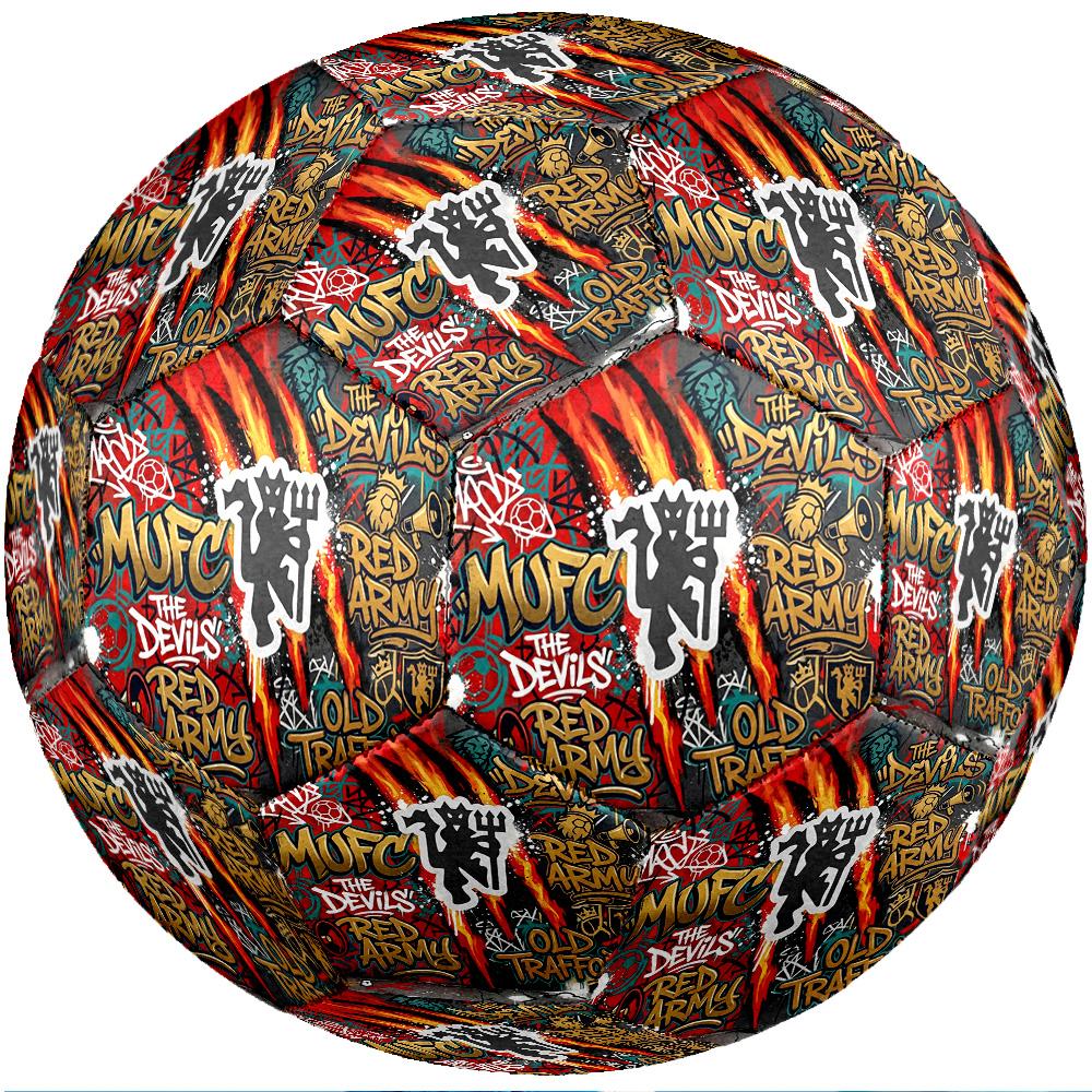 Pallone da calcio tema Manchester United Taglia 5 Pallone da calcio Tocco Morbido Pallone da calcio per Allenamento Professionale per Sport all'Aperto