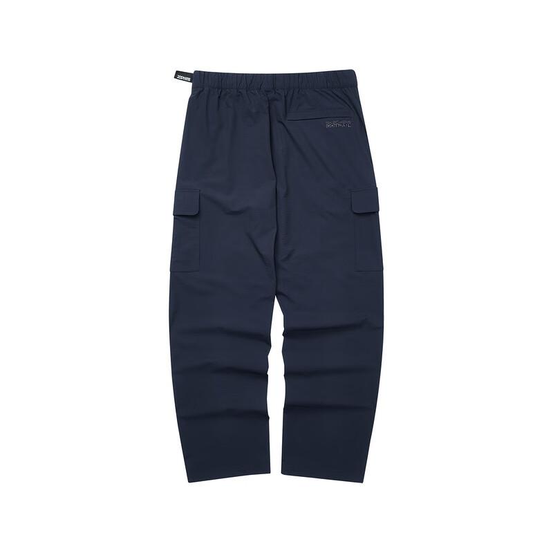 Skechers Solid Color Woven Comfortable Mid-Rise Casual Pants Men bottoms Lunar-Blue L124M053-005Z
