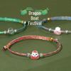 Handmade Five-Color Dragon Boat Festival Zongzi Bracelet for Kids & Adults