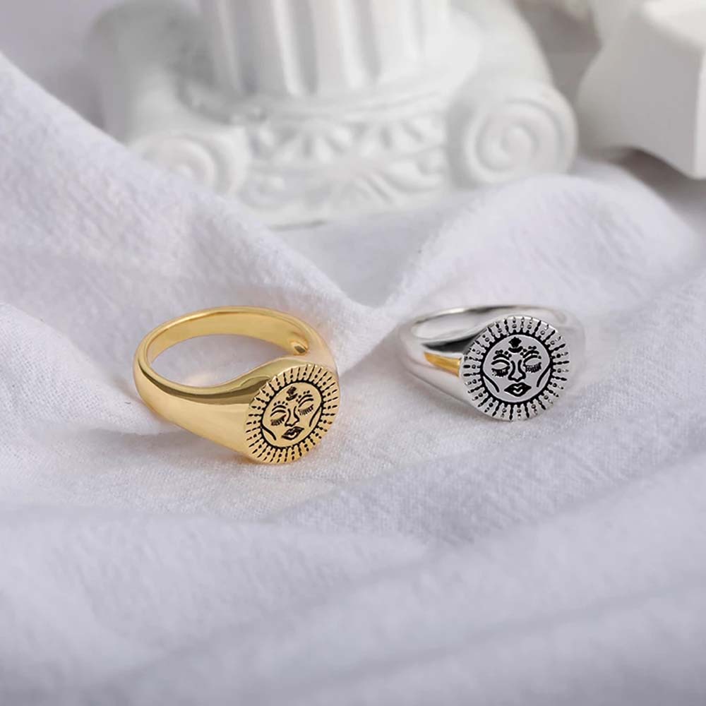 Temperament Retro Punk Korean Girls Women Open Ring Fashion Jewelry Copper Finger Rings