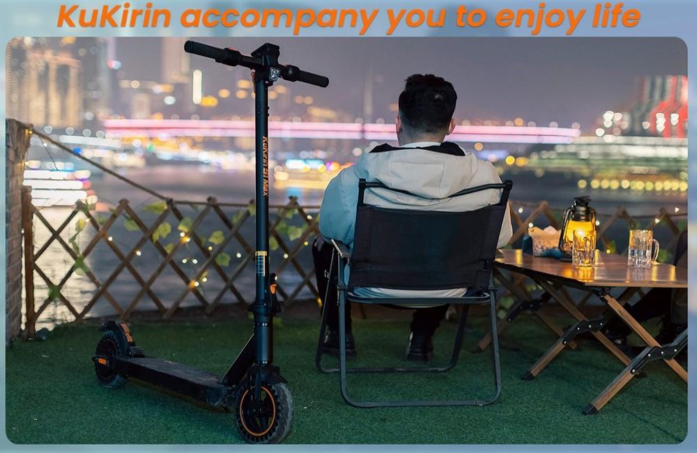 KuKirin S1 Max Foldable Electric Scooter, 350W Motor, 36V 10.4Ah Battery, 8 inch Tires, 30km/h Max Speed, 39km Range