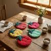 Thick Tomato Shaped Coaster Anti-Scalding Insulation Pad Jewelry Pad Fabric Coaster  Kitchen