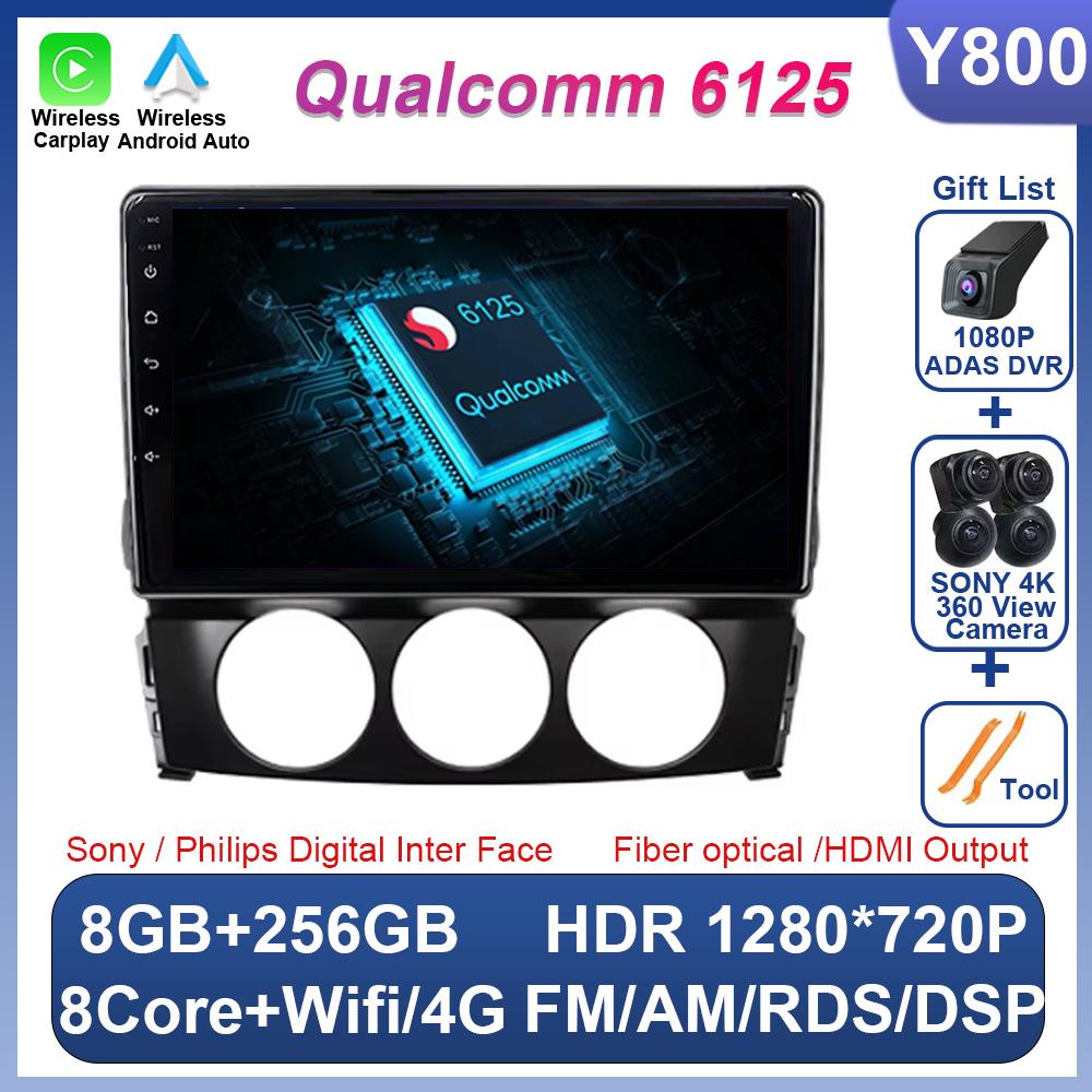 Car Android For Mazda Mx-5 2009-2013 2 Din Multimedia Video Player Carplay GPS Navigation Bluetooth 8 Core 9 Inch 5G