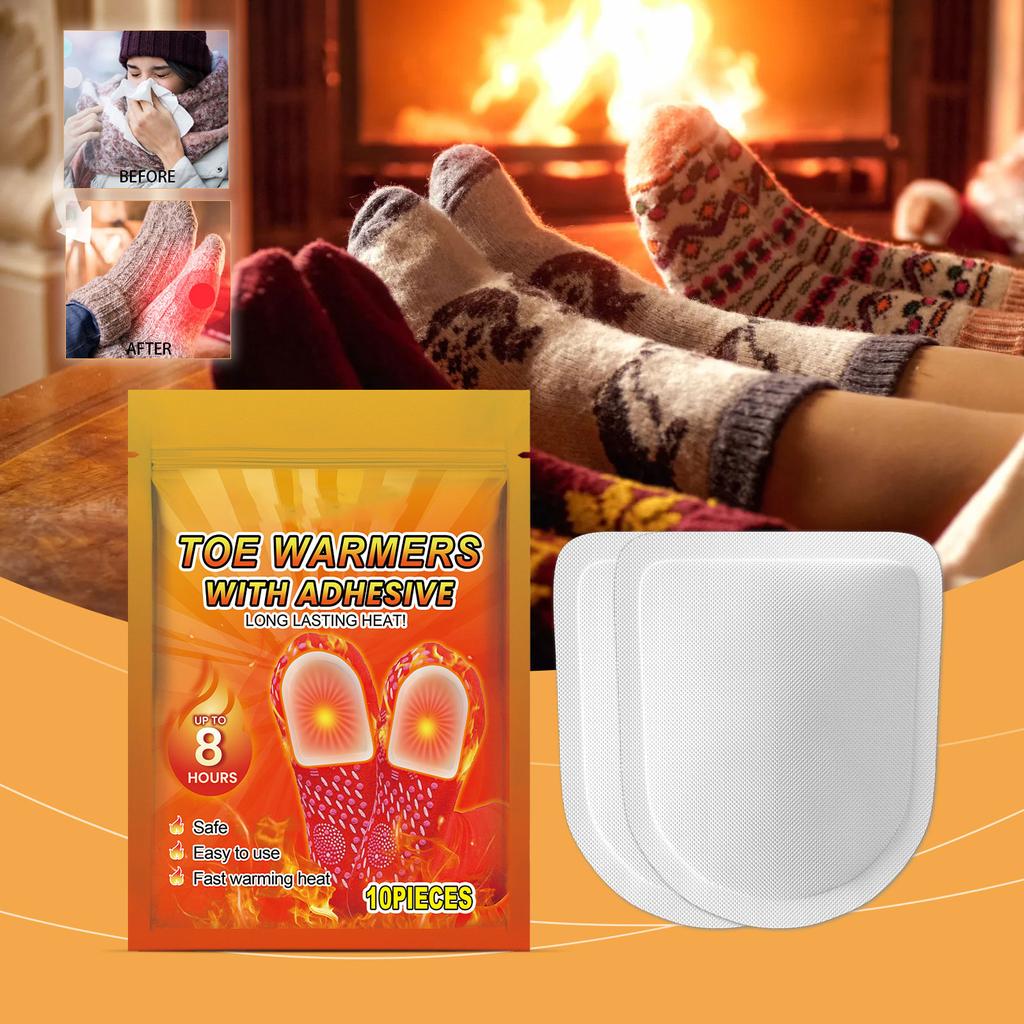 Toe Heat Packs,10PCS, Quick Activation Toe Warmers Heat Pads for Winter Sports and Daily Use