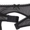 Women See Through Lace Garter Belt With Stockings 2Pcs Ultrathin Mesh Sexy Garter ZH