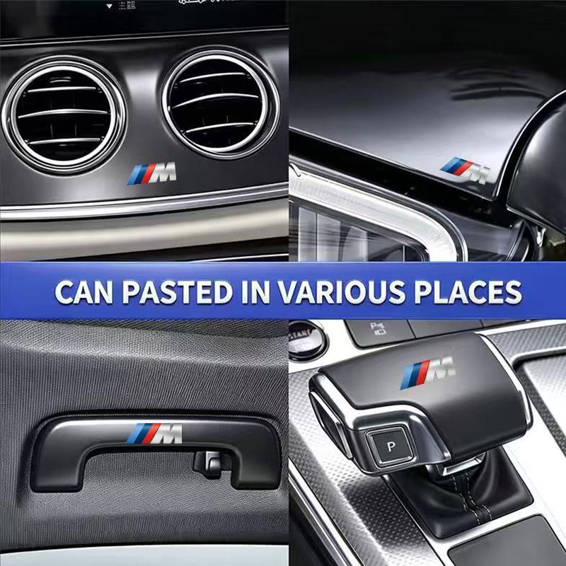 For BMW M X1 X3 For BMW Car Interior Products M label PVC Random Car Label Decorative Sticker E46 E36 F10 F30 E90 X3 F25 X5 E53 IX3 Z4 IX X4 X6