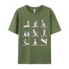 Dalmatian Yoga Tshirt Funny Vintage TShirt Unisex Cotton Humorous T Shirt Cute Tee Shirt Classic Clothing
