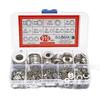 910/200pcs Suitable For Home Decoration 304 Stainless Steel Flat Washers Assortment Kit (M2 M2.5 M3 M4 M5 M6 M8 M10 M12)