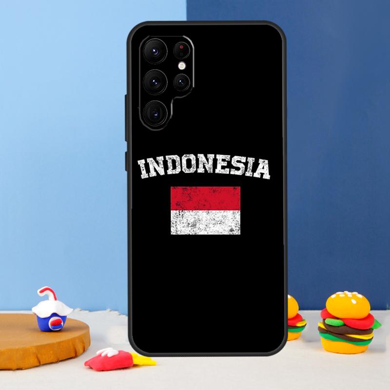 

Чехол для телефона с флагом Индонезии для Samsung Galaxy S24 S25 Ultra S9 S10 S20 S22 S21 S23 Plus S24 FE Обложка Coque Galaxy S10