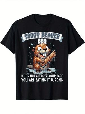 Local Barn Wet Otter BBQ If It DoesnT Get On Your Face TShirt Choose Fun Design DIY MenS TShirt Soft and Breathable
