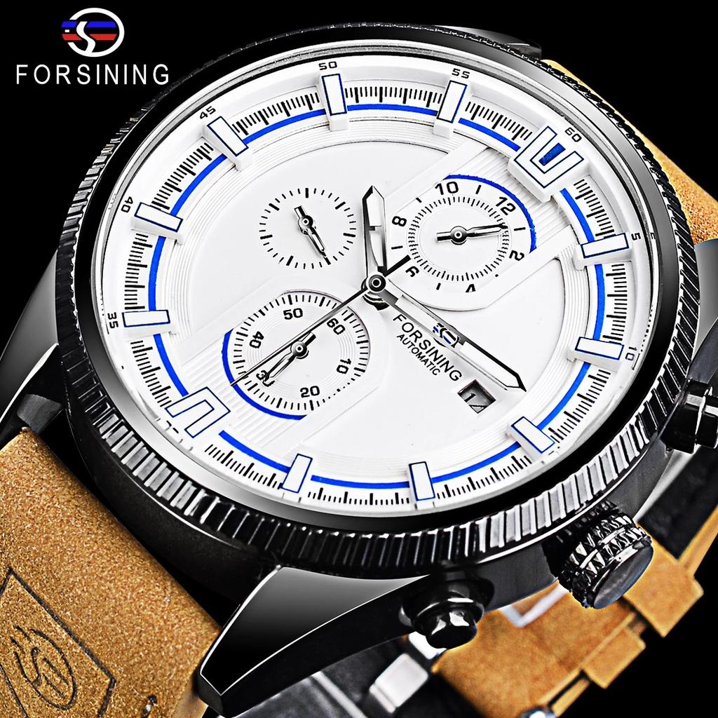 Forsining Style Men's Fashion Outdoor Sports Racing Dial Automatic Mechanical Watch