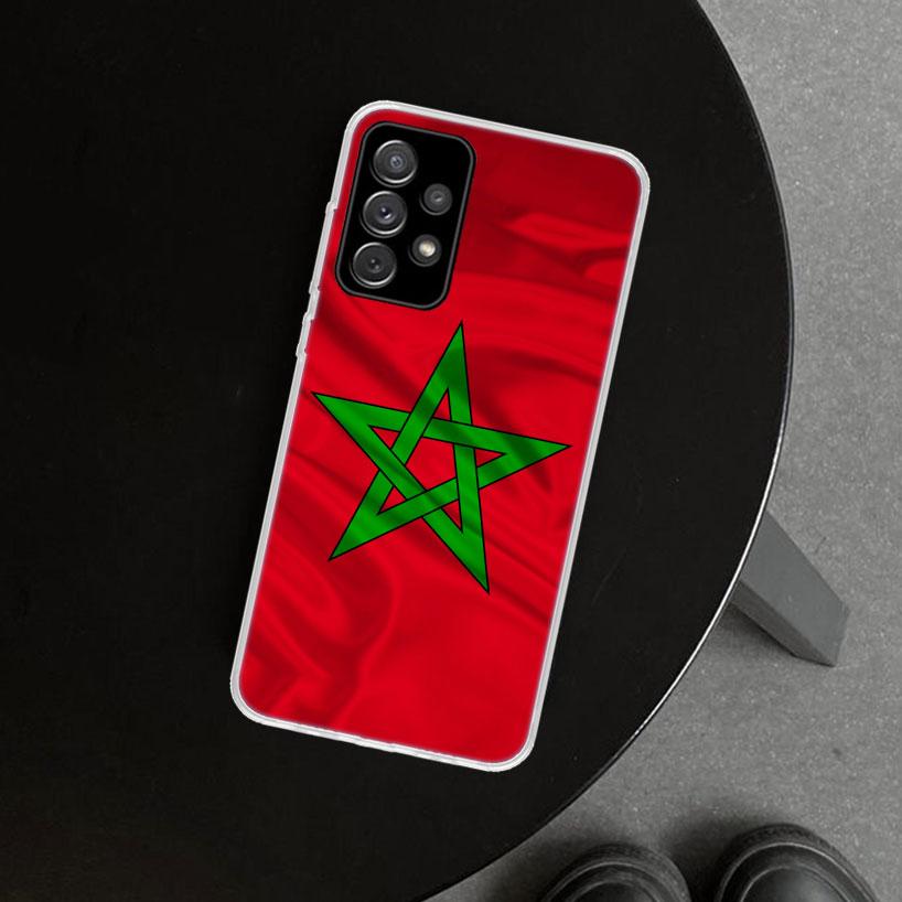 Morocco Flag Coat Of Arms Symbol Phone Case for Samsung Galaxy A17 A16 A26 A36 A56 A57 A37 A15 A25 A35 A55 A14 A24 A34 A54 A13 A