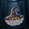 Halloween Witch Hat Decor Halloween Window Decor Witch Hat 2D Holiday Seasonal Decoration For Wall Door Frames Home Themed