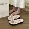 Bottom Flat 25 New Comfortable Thick Slippers Solid Color Female Summer Internet Celebrity Non-slip 100-character and Waterproof Take Pictures Sup