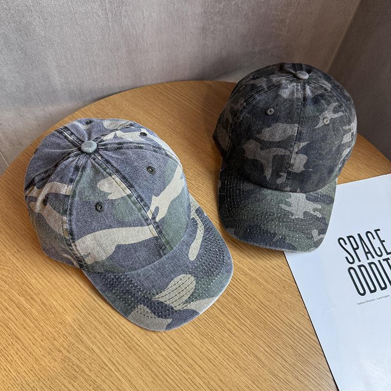 Euro American Fashion Retro Camouflage Soft Top Baseball Cap Men and Women Outdoor Jungle Adventure Visor Sports Casual Sun Hat