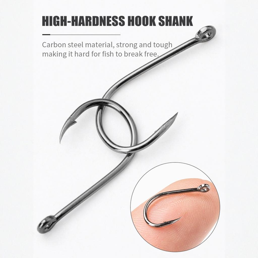 Saltwater Big Game Fishing Hooks, Size 1/0-24/0, Black Coating, 1 Piece,