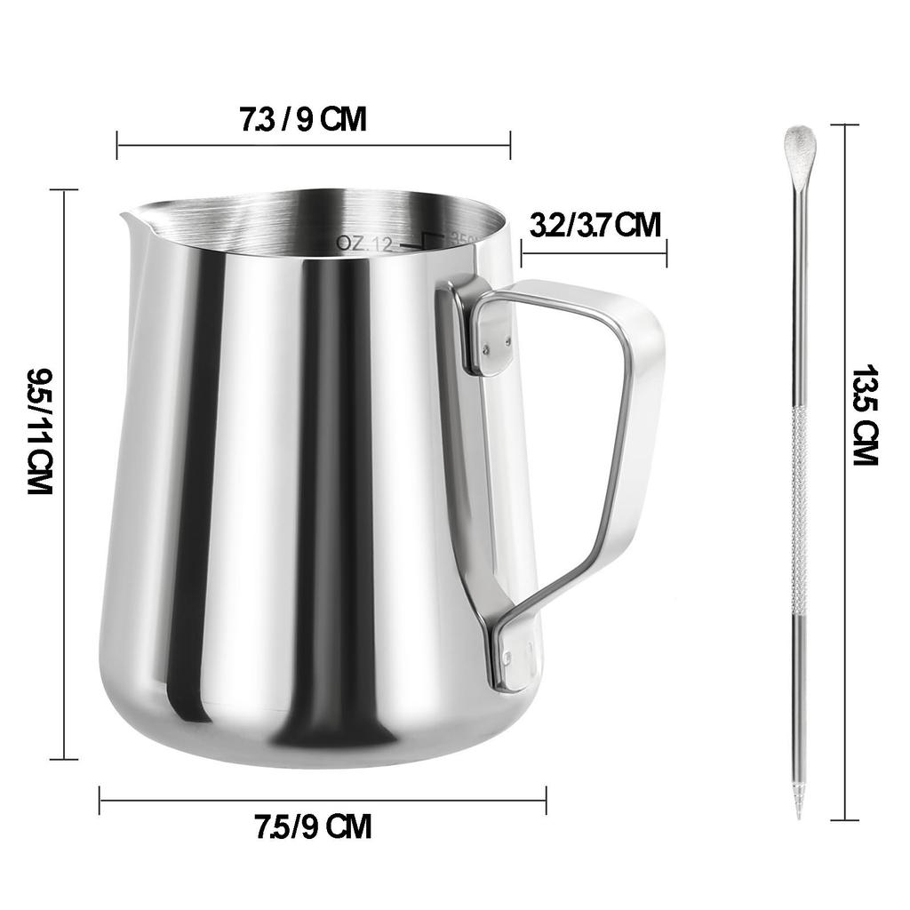 350/600ml cafea lapte spumare ulcior oțel inoxidabil lapte spumare ceașcă oală cu abur cu Latte Art stilou cafea Latte accesorii
