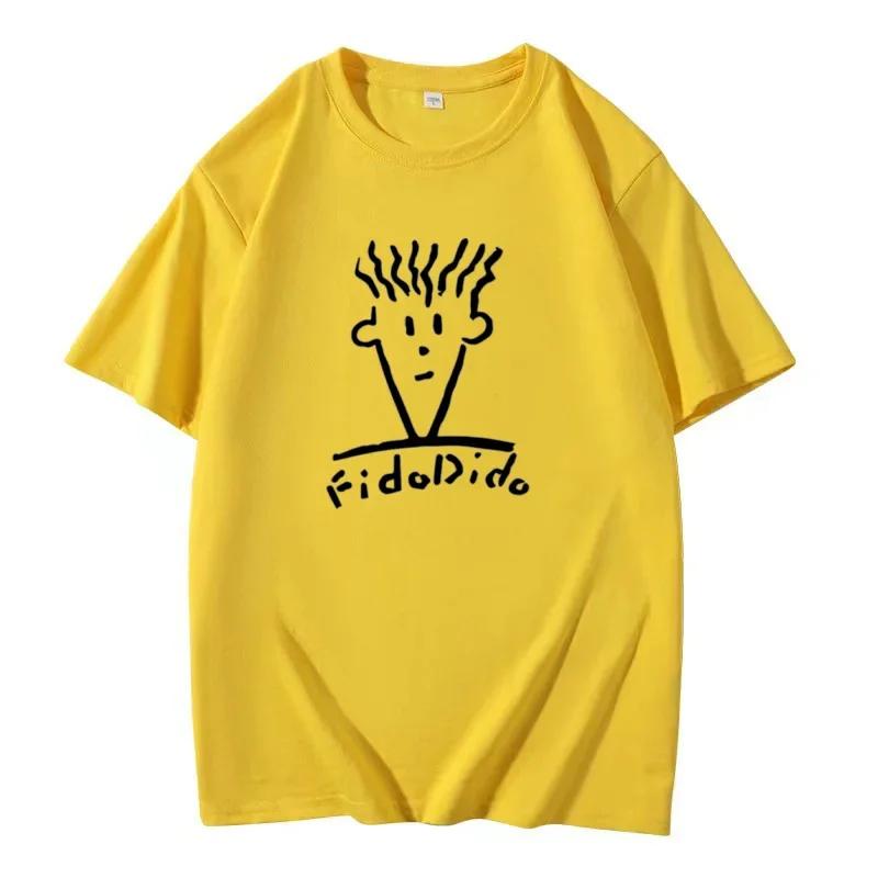

Summer Casual Short Sleeve Luxury Fashion T-Shirt Harajuku Print Streetwear Men s T-Shirt Fido Dido Popular Drink Clothing Tops XL