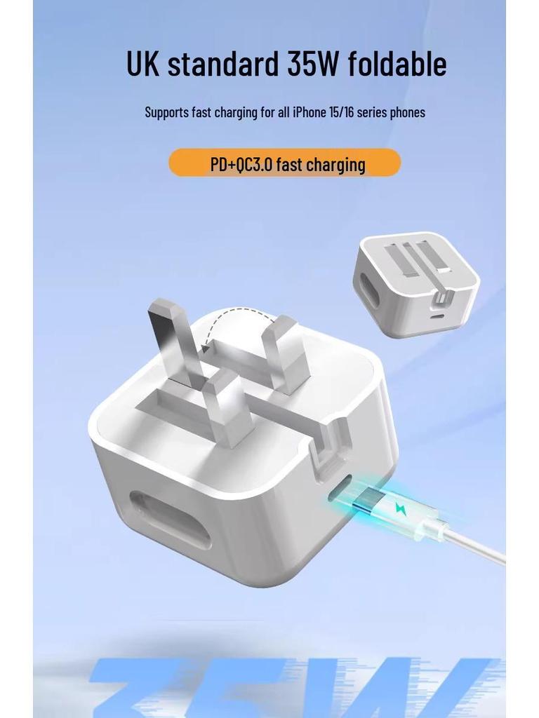 50W Dual C 35W PD Fast Charger for Apple 14 & 17