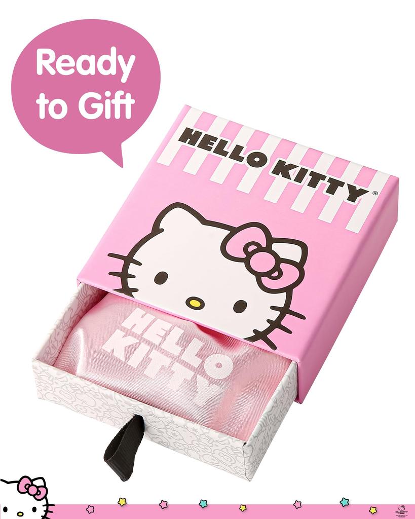 SALLY ROSE Hello Kitty Moon Cubic Zirconia Pendant Necklace Officially Licensed Sterling Silver Hello Kitty Necklace for Sterling Cubic Zirconia 18"