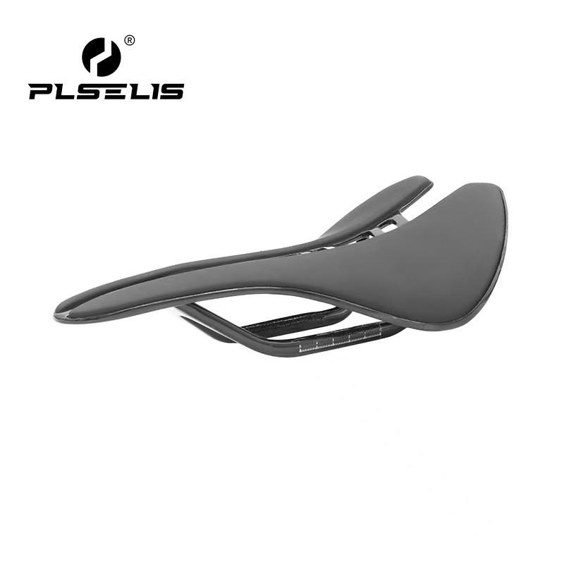 Ultra-Light Carbon Fiber Bicycle Saddle Road Mountain Bikes Full Monocoque Construction PU Leather Top Comfort