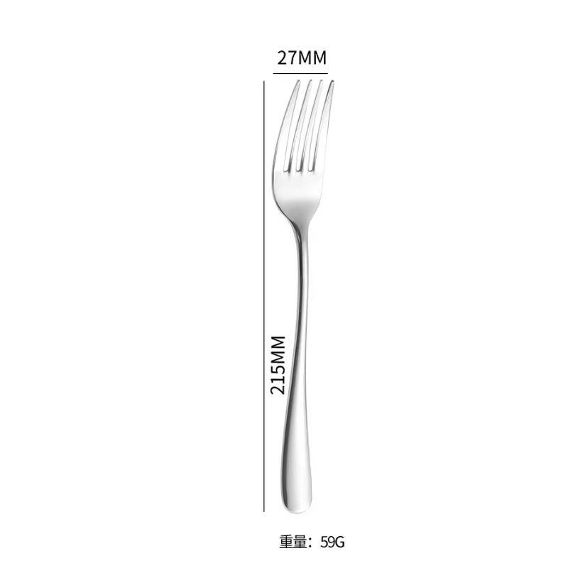 Moonlight stainless steel tableware knife spoon fork dessert spoon creative restaurant simple high-end western food steak knife