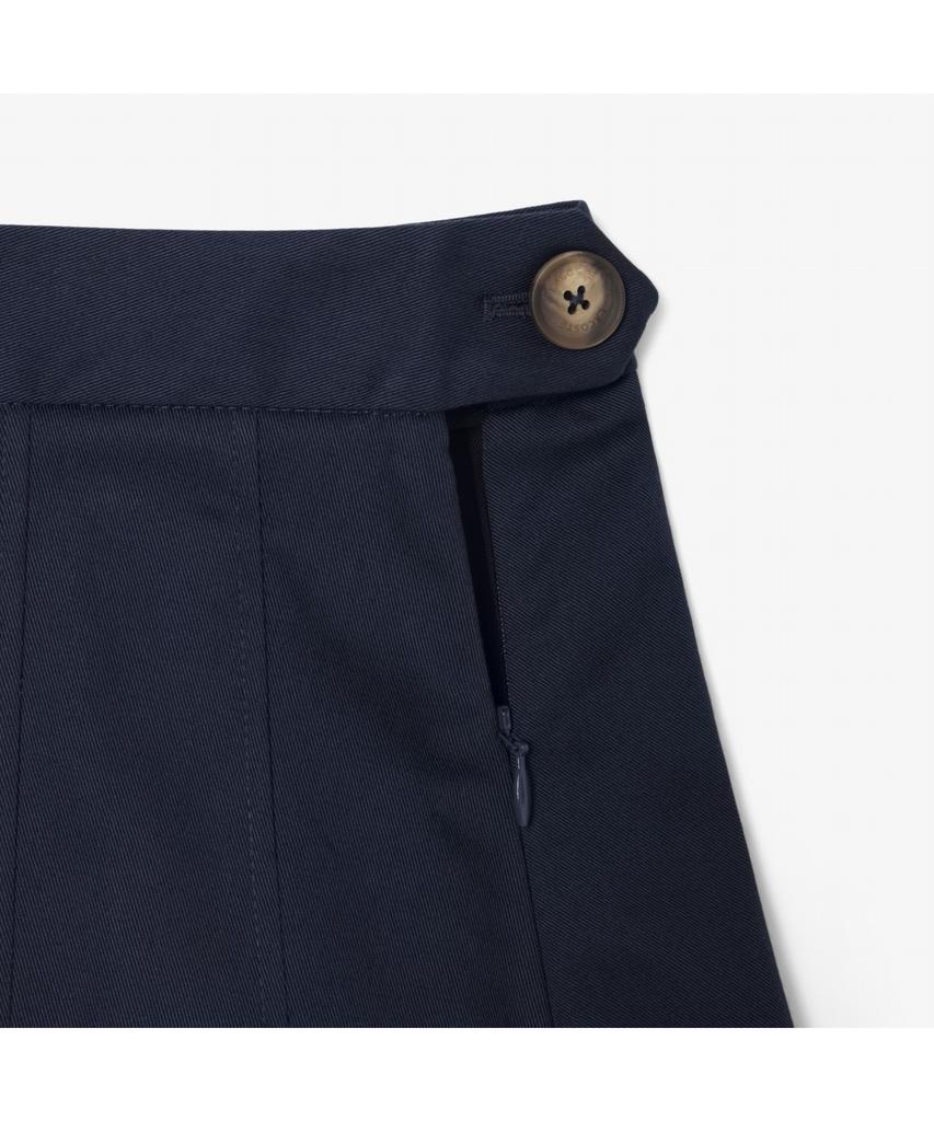 LACOSTE Women'S Cotton Gabardine Pleated Mini Skirt Jf8001-55N 166