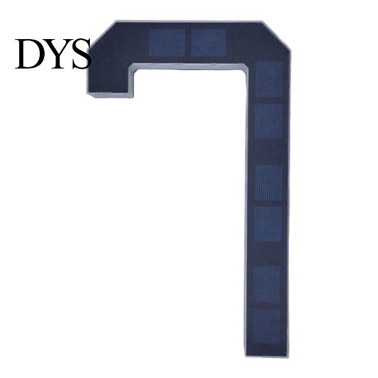 Outdoor House Number Light Solar Address Sign, LED Lighted for Waterproof Sign Outdoor, Auto On/Off, Garden Door Decoration Warm