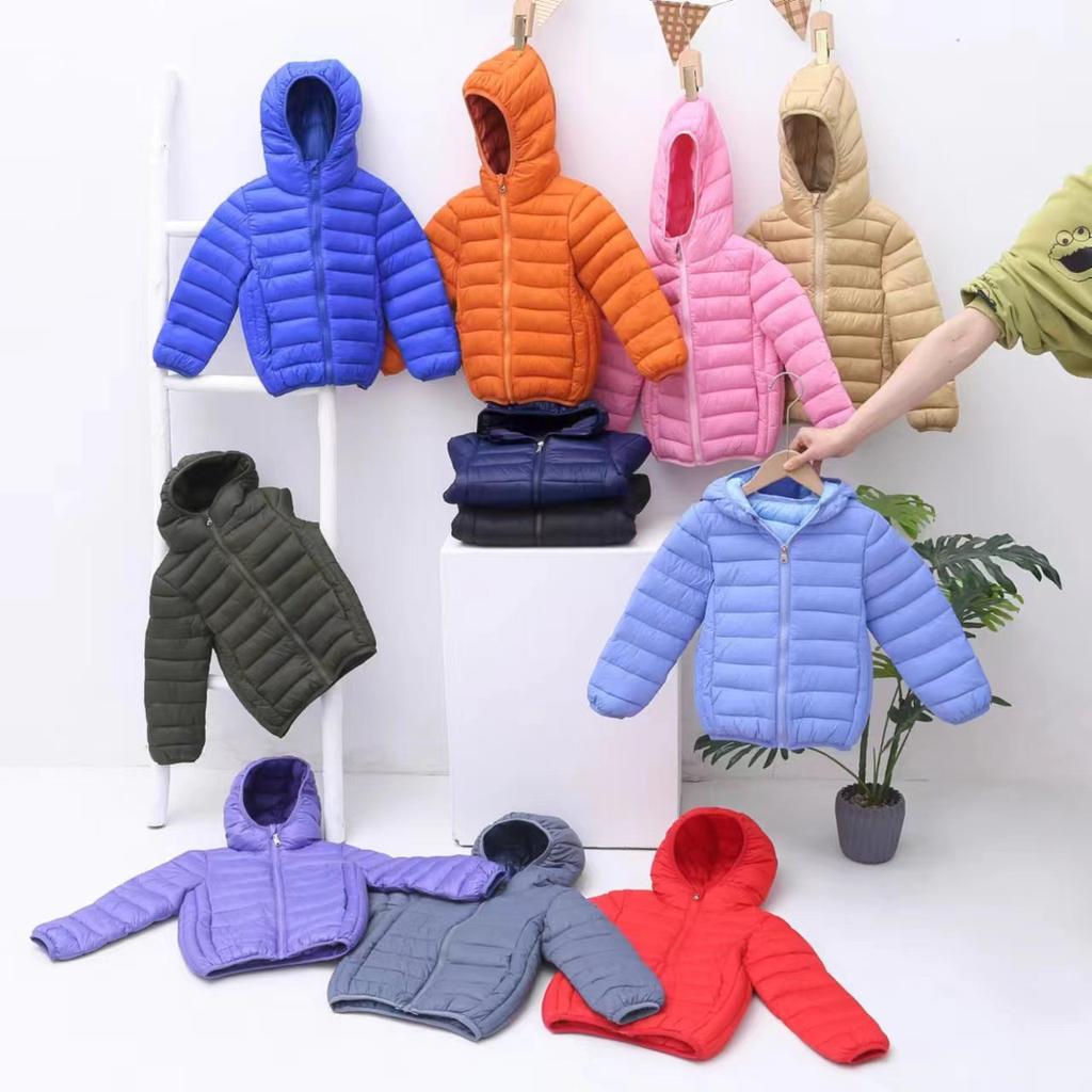 Kinder Leichte Daunenjacke Mädchen Winter Herbst Baumwollmantel Warme Kapuzenoberbekleidung Teen Sport Freizeitkleidung