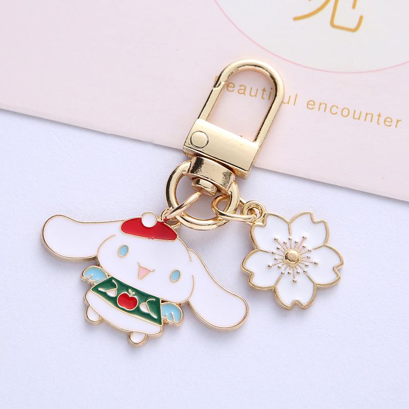 

Sakura Melody Yugui Dog Keychain Pendant Cute Cartoon Pendant Car Bag Decoration