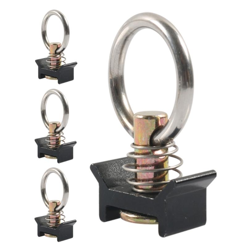 

Spring Loading L Track Anchors with 1333LB Capacity Metal O Rings Aluminum Track Accessory for Aircraft Seat Rail System