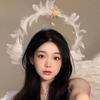 Elf Feather Headband Angel Goddess Headpiece Wings Baroque Feather Tiara Headwear Party Costumes