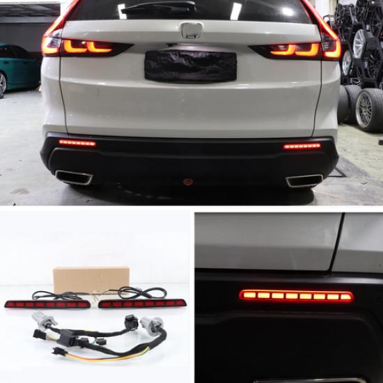 Square Rear Bumper Decoration Lamp Led Brake Light For Honda CR-V CRV 2024