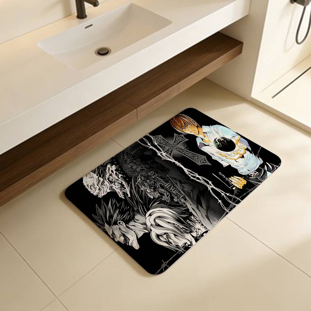 Classic Anime D-Death N-Note Bathroom Mat Anti-slip Absorb Water Long Strip Cushion Bedroon Mat Welcome Doormat 40x60cm