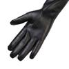 1 Pair Solid Color PU Leather Gloves Extra Long Stage Performance Gloves Driving Gloves  for Women