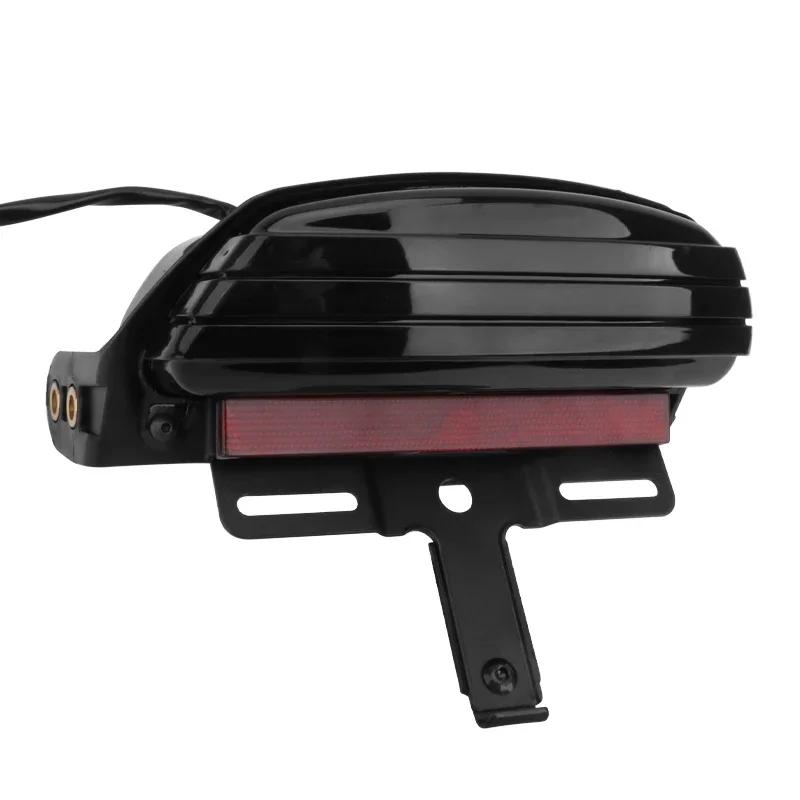 Motorcycle Tri-Bar Fender LED Running Brake Tail Light For Harley Dyna Fat Bob Softai FXST FXSTB FXSTC FXSTS FLSTSB 2006-Later