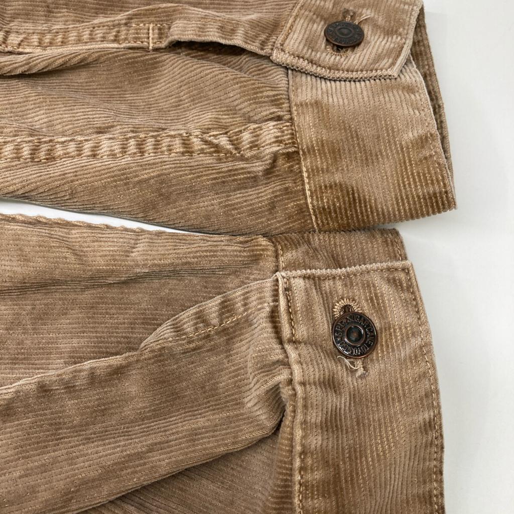 SUGAR CANE SC15296 Beige Summer Corduroy Trucker Jacket Jacket 38 beigeUsed