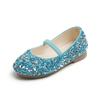 Children's New Single Shoe Girls' Fashion Show Sequined Crystal Shoes Baby Baotou Fashionable Soft Soled Princess Shoes