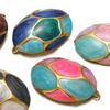 5pcs Stainless Steel Enamel Dinosaur Egg Charms Pendants for DIY Children Necklaces Boho Jewelry Earrrings Making Supplies