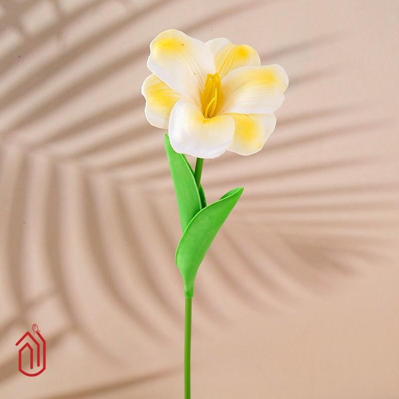 Новый открытый тюльпан текстура имитация цветка искусственный цветок один европейский большой лепесток свадебное украшение гостиной искусственный цветок жёлтый