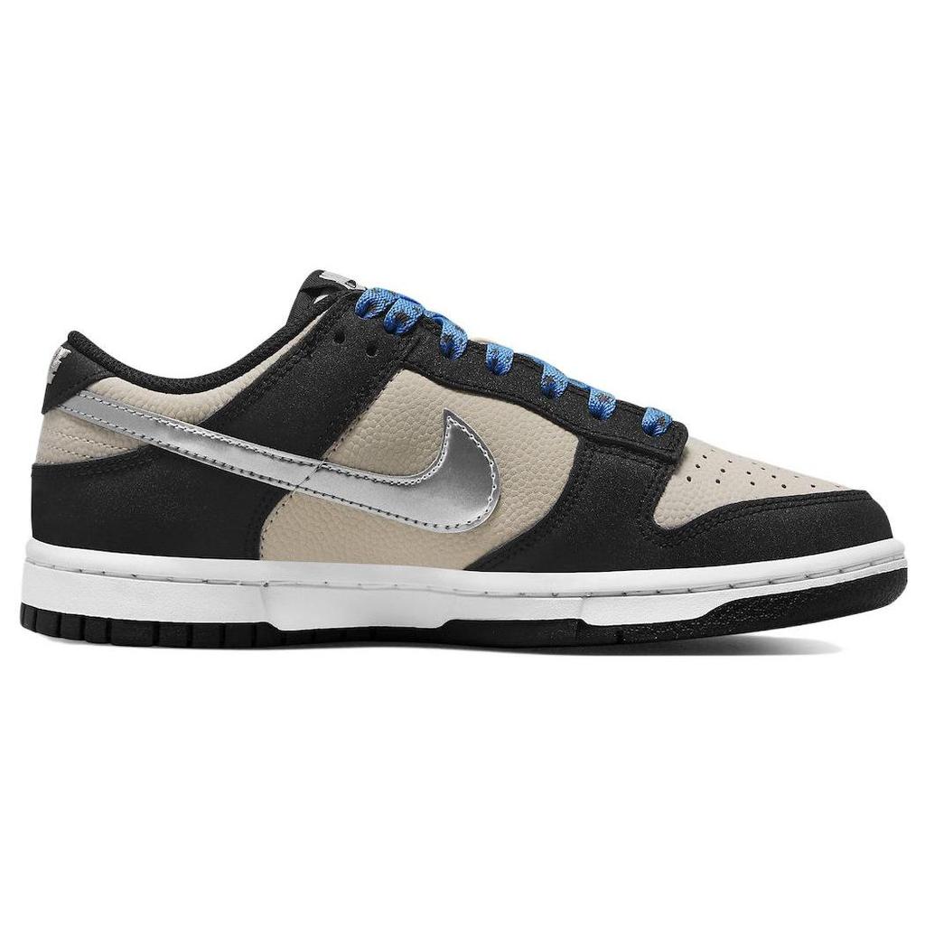 Nike  Dunk Low Starry Laces Women Sneakers Black Light-Bone Metallic-Silver DZ4712-001