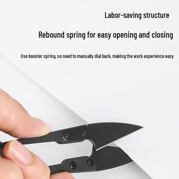 U-Shaped Spring Yarn Scissors for Sewing, Paper Cutting & Fishing Line