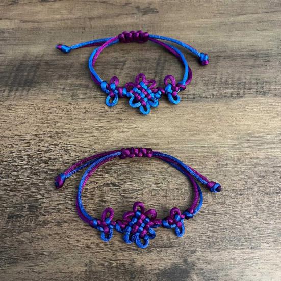 Chinese Knot Bracelet Retro Braided Bracelet Handmade Good Luck Bracelet Fashion Accessory for Men Women Daily Wear Cosplay