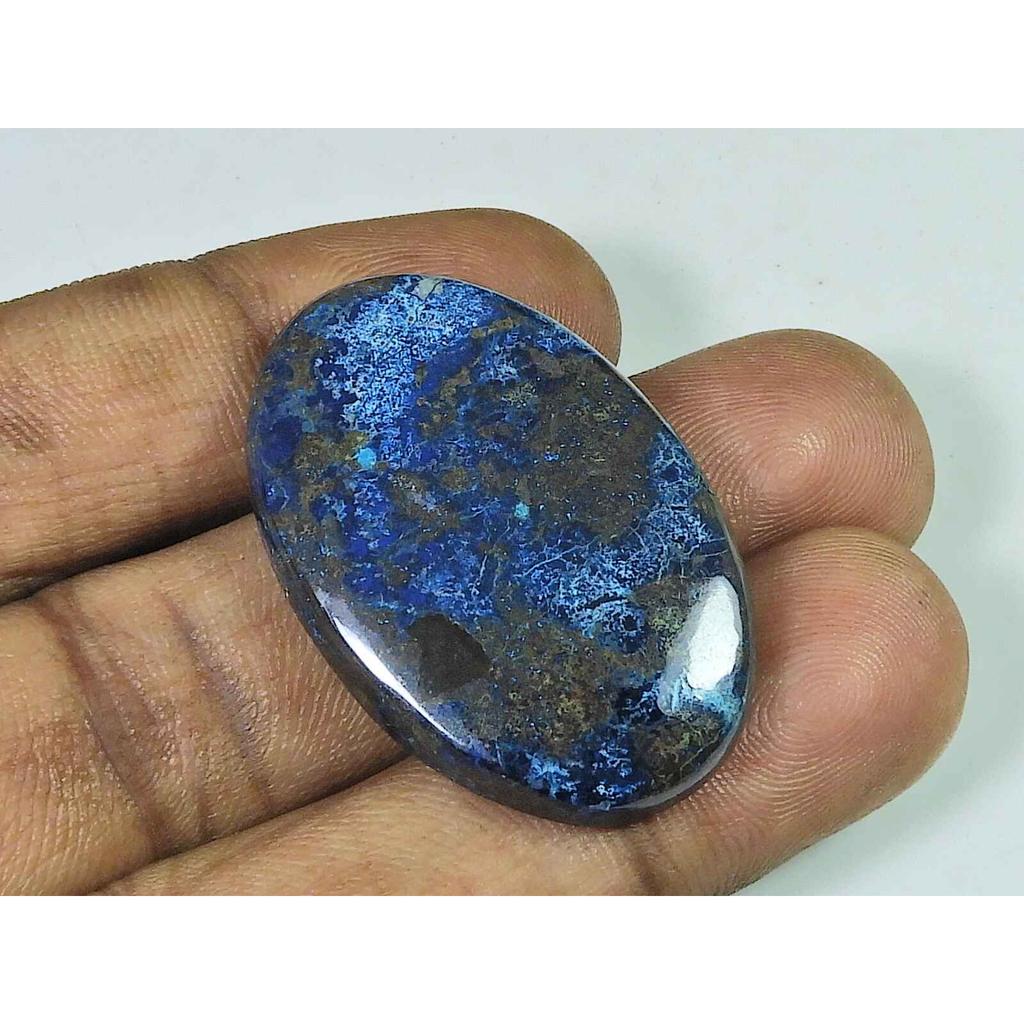 25X37X5MM Natural Shattuckite Oval Cabochon Loose Gemstone for Jewelry 58Cts SK-4493