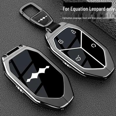 Equation Leopard Key Case for Model 8 and 5 - High-End Male Car Buckle Shell