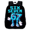 Ghiozdan tip rucsac grădiniță 67 Six Seven, animație desene animate, 12 inch, casual și ușor