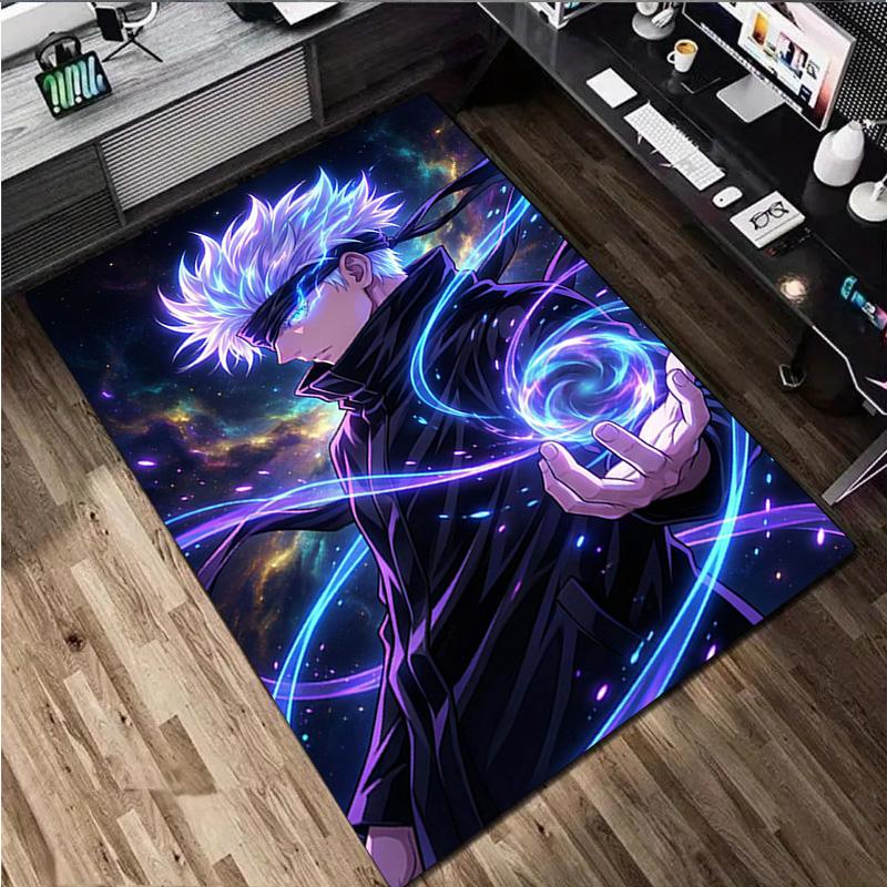 Gojo Satoru Rug - Home Carpet Office Decorative Carpet For Living Room Bedroom Door Mat Floor Rug Computer Chair Area Rug