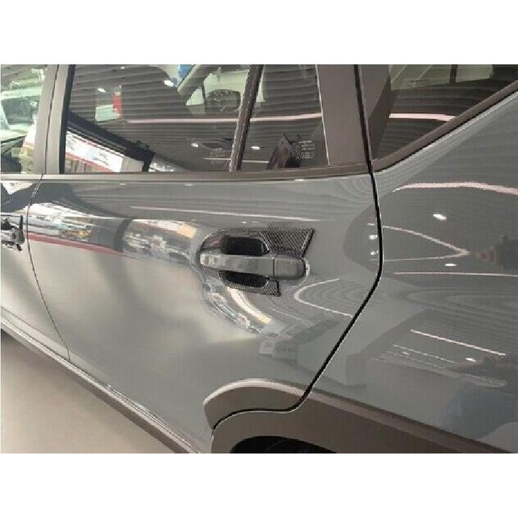 For Subaru Crosstrek 2024-2025 Carbon Fiber Car Door Handle Bowl Cup Cover Trim